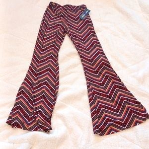 Eye Candy red print flare leggings